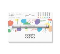 Copic Acrea - Set di 6 pennarelli con inchiostro a base d'acqua e pigmento, tratto 0,8-1,2 mm