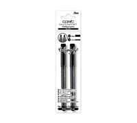 Copic Multiliner Black Calligraphy Set di penne da disegno con punta a scalpello 2 e 3 mm, inchiostro pigmentato resistente all'acqua all'alcool, nero, per disegnare, lettere scrittura calligrafica