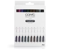 Copic Pennarelli multicolori - Set di 10 pennarelli colorati (0,3 mm), per arte e artigianato, colorare, grafica, evidenziatore, design, anime, professionisti e principianti, forniture artistiche e