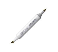 COPIC Pennarello per schizzi tipo E - 84 kaki professionale a pennello a base di alcol con una punta super pennello e una punta media larga