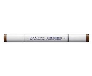 Copic Sketch Sepia E37 - Pennarello Professionale a Doppia Punta - Marker Ricaricabile, Ultra Sfumabile e con Punte Sostituibili - Per Illustrazioni, Fumetti e Disegni Tecnici