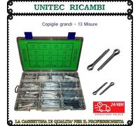 Copiglia zincata cassetta n.2 coppiglia scatola assortimento da 200 pz