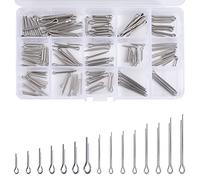 Copiglie in Acciaio Inossidabile M1 M1.5 M2 M2.5 M3 Coppiglie di Sicurezza Assortimento con Scatola Portaoggetti 150 Pezzi