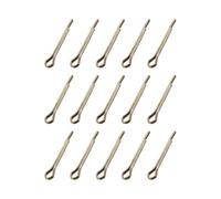Copiglie in ottone 3mm x 50mm, confezione da 5 | Ottone massiccio, finitura dorata, resistente alla corrosione, due rebbi per bloccaggio sicuro(2mm x 16mm)