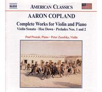 Copland Aaron - Complete Works For Violin & Piano