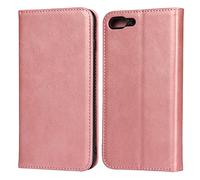 Copmob Cover iPhone 7 Plus,Cover iPhone 8 Plus,Flip Portafoglio Custodia in Pelle,[4 Slot][Supporto Stand][Chiusura Magnetica],Caso Cover Libro Custodia per iPhone 7 Plus/8 Plus - Oro Rosa