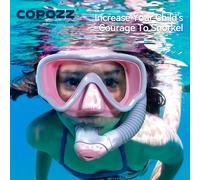 COPOZZ Maschera subacquea per bambini Maschera subacquea HD antiappannamento HD Set di maschere subacquee per bambini Attrezzatura per immersione con snorkel per bambini