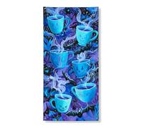 Coppa blu per porta di Halloween, decorazione per porte spettrali, per interni ed esterni, 91 x 182 cm