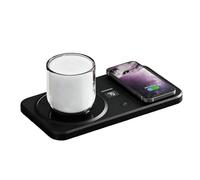 Coppa caldo - riscaldatore di caffè intelligente con caricabatterie per telefono wireless - 3 cuscinetti di riscaldamento della temperatura di riscaldamento per bevande per bevande da tavolo da tavolo