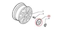 COPPA COPRI MOZZO RUOTA LANCIA LYBRA ORIGINALE 46556983