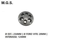 COPPA COPRICERCHIO COPRIMOZZO (6 FORI) PLASTICA GRIGIO PER IVECO DAILY 2014-2019
