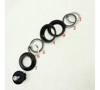 Coppa cuffia alluminio 44 mm press fit per forcella sterzo dritta 44 mm tubo per