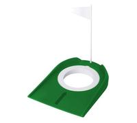 Coppa da golf, Putter Practice Ball Drop Cup, CPE Golf Putting Skills Training Aid con bandiera, per interni ed esterni, cortile, cortile, 17,3 x 13,3 cm