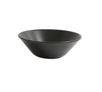 Coppa da Macedonia in Gres 17 cm in colore nero satinato non lucido nero