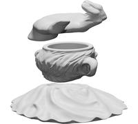Coppa Decorativa Ace of Cups Stampata 3D 3 Parti Richiede Montaggio