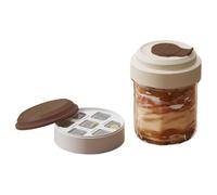 Coppa del ghiaccio - Macchina per cubetti di ghiaccio | da caffè: basta premere per erogare, adatta per la casa, lo sport, i picnic e l'ufficio. da caffè portatile con vassoio integrato