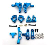 Coppa Dello Sterzo C Kit Sedile In Per Tamiya XV02 XV-02 PRO 1/10 | Auto RC Parte con coppa dello sterzo in metallo C parte anteriore precisa sedile la geometria curve(Blue)