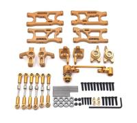 Coppa dello sterzo RC Per LC 1/14 Per Rlaarlo AM-X12 1/12 Sterzo Cup Set Auto Telecomando Le Corse Aggiornato Sostituire Le Parti(Gold)