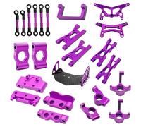 Coppa dello sterzo RC Per WLtoys 244016 Per Losi Micro B 1/24 Sterzo C Mozzi Sospensioni Bracci Paratia Rc Auto Aggiornamenti Parti Accessori(Purple)