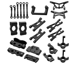Coppa dello sterzo RC Per WLtoys 244016 Per Losi Micro B/T 1/24 Sterzo Tazza Blocchi C Mozzi Bracci Sospensione Paratia Rc Auto Aggiornamenti Sostituire Le Parti(Black)
