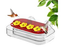 Coppa di aspirazione alimentatori di colibrì, monte finestra alimentatore colibrì | 10 once di aspirazione Design Flower Hummingbird Feeder,Distributore di alimenti per uccelli per finestre per la vis