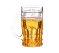 Coppa di birra a doppio strato - Simulazione da 420 ml di bicchiere da bere, tazza bevanda chiara novità | Set di accessori GAG della festa del festival, design di bevande per illusione liquida falsa