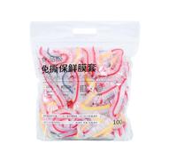 Coppa di ciotola usa elastica avvolgimento della ciotola elastica da 100 pezzi di grado alimentare PE Sicuro non tossico per gli avanzi di frutta verdura.