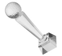 Coppa di Cristallo per Golf Base, Premio Raffinato 9 Pollici | Incisione Facile, Finitura Trasparente e Lucida, Confezione Scatola Attraente per Vincitori