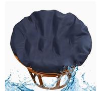 Coppa Di Cuscino Papasan Con Cerniera Rimovibile In Acqua, Copertura Per Cuscino Papasan ， Cuscino Papasan Resistente All'acqua ， Per Cuscino Rotondo Dell(Size:Diameter 90cm (35.4inch),Color:blu navy)