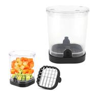 Coppa di elicottero di frutta, cibi vegetale in acciaio inossidabile Dicer staccabile da cucina da cucina per cucina per frutta per funghi di cetriolo prosciutto