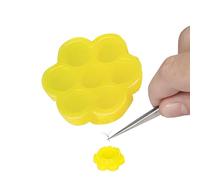 Coppa di fiori di colla per ciglia, ciglio per colla - 100x Plum Blossom Shape Lash Extension Glue Holders - Accessori per strumenti di bellezza per donne ragazze, forniture per il trucco