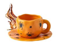 Coppa di Halloween - Navi in ceramica irregolare di 320 ml | Vacanze per vino, latte, birra, succo di frutta, tè, collezionisti, studenti, insegnanti, soggiorni, uffici, ristoranti
