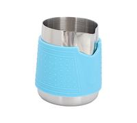 Coppa di latte brocca di latte senza mano brocca a vapore in acciaio inossidabile 350 ml di capacità con isolamento termico silicone per barista barista per la caffetteria