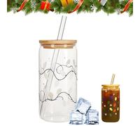 Coppa Di Natale Che Cambia Colore - Coppe Di Frullati In I | Tazza Di Caffè Riutilizzabile | Coppe Di Natale Che Cambiano Colore Con Coperchi | Per Il Tè Cappuccino Tea Latte Soda Succo Di Succo