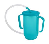 Coppa di sippy per adulti-tazza a prova di perdite, beaker per bere resistente alla fuoriuscita | Manici di comfort, beccuccio di erogazione controllato, base senza punta, design SIP sicuro per anzian