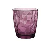 Coppa di vetro Colored Diamond Embossed Drinking Glasses(Purple,Piccolo)