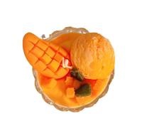 Coppa di Vetro for Gelato al Mango, Candela for Aromaterapia, Candela for Gelato Artigianale, Cera di Soia, Candela for Aromaterapia, Ornamenti for La Decorazione della Casa