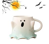Coppa fantasma di Halloween - tazza di porcellana a parodia da 460 ml per bevande da tè ad acqua, tazze di Halloween con manico per la sala da pranzo della cucina da cucina in sala da soggio