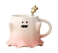 Coppa fantasma di Halloween - tazza di porcellana a parodia da 460 ml per bevande da tè ad acqua, tazze di Halloween con manico per la sala da pranzo della cucina da cucina in sala da soggio