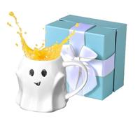 Coppa fantasma | Mughface tazza in ceramica, tazza per tè, latte, regali unici per amici, familiari, colleghi per il dormitorio della scuola degli uffici domestici