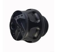 Coppa forcella anteriore in alluminio CNC per ridurre la collisione diretta tra forcella e oggetti duri su moto, scooter, e-bike (nero)