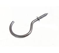 Coppa Gancio 25mm Sopra Tutti Lunghezza Spallati CP Metallo Cromato Pacco Di 200