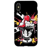 Coppa gelato Cartoon Dessert congelato Custodia per iPhone X/XS