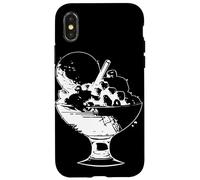 Coppa gelato che disegna lo yogurt gelato Custodia per iPhone X/XS
