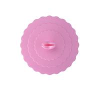 Coppa in silicone alla moda - Coperchio in silicone resistente al calore con clip dell'amore - Coperchio in silicone infrangibile e riutilizzabile per tazze da tè, tazze, teiere, escursioni, campeggio