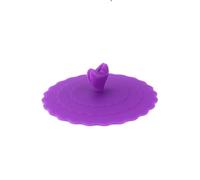 Coppa in silicone, coperchio creativo e alla moda con clip d'amore, coperchi creativi alla moda per bevande calde e fredde