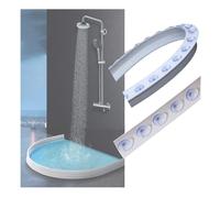 Coppa in silicone per doccia, barriera per la diga, pieghevole, per soglia della doccia, per lavello della cucina, flessibile, facile da riporre (150 cm)