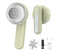 COPPA Levapelucchi Elettrico, LR-01 Elettrici Leva Pelucchi Ricaricabile 6 Lame 3 Velocità Regolabili Portatile Rasoio Pelucchi con Protezione Spegnimento & Luce per Rimuovere Lanugine Vari Tessuti