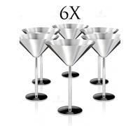 Coppa Martini Set 6 pz cl Bond 20 color Argento