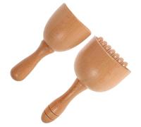 Coppa Massaggiante in Legno 2 Pezzi, Pratica ed Ergonomica | Design a Coppa, per Terapia Fisica e Muscoli Contratti, Strumento Portatile, Confezione Doppia